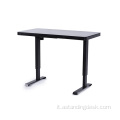 USB Ufficio di ricarica Black Glass Standing Electric Desk